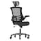 Flash Furniture Black Mesh High Back Task Chair with Roller Wheels BL-X-5H-RLB-GG - alternate 2